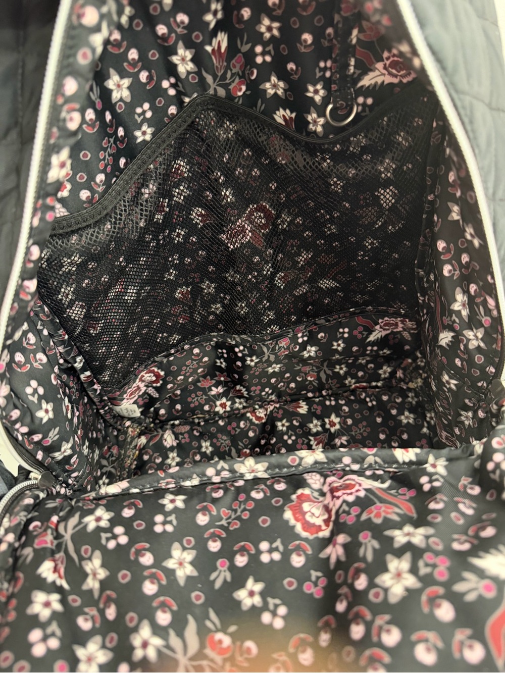 Quilted Black Vera Bradley diaper Backpack - Picture 2 of 12